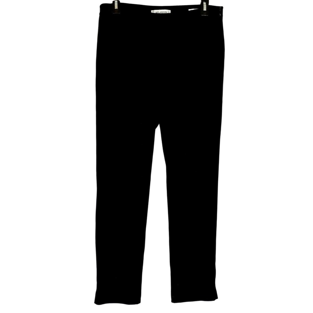 St. John Collection Sz 6 Dress Pants Black 31x26.5 Lexi Career Office Trousers